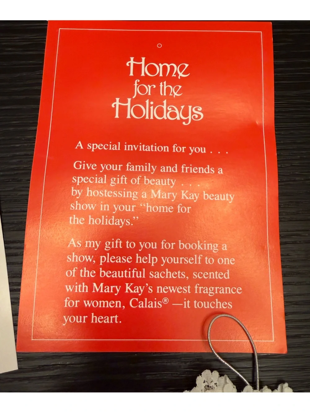 Home for the Holidays Calais Sachets Gift Heart Shape with Papers Gifting